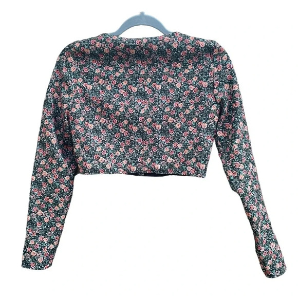 NWT ZARA CROPPED FLORAL CORSET TOP - Picture 2 of 5